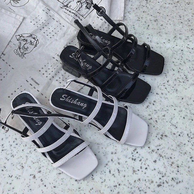 (H1299)Sandal 3 dây ngang sang chảnh