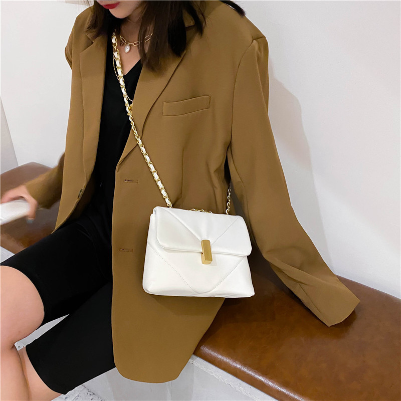 IELGY Túi đeo vai chất liệu da PU dáng vuông hợp thời trang sành điệu cho nữ