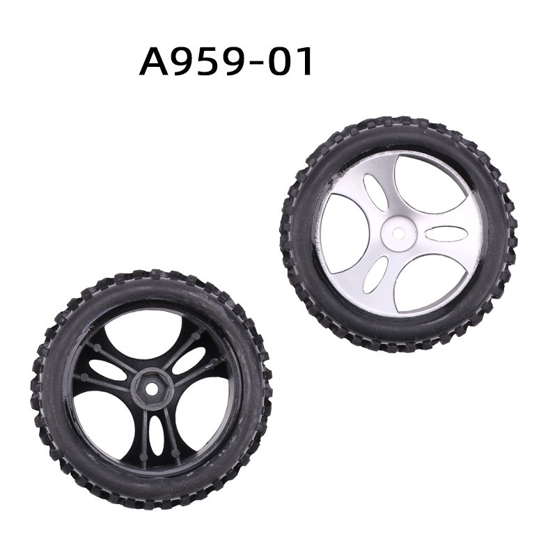 Bộ 4 Bánh Xe Thay Thế A959-01 Cho Wltoys A959 A959-B A959-A 1/18 RC
