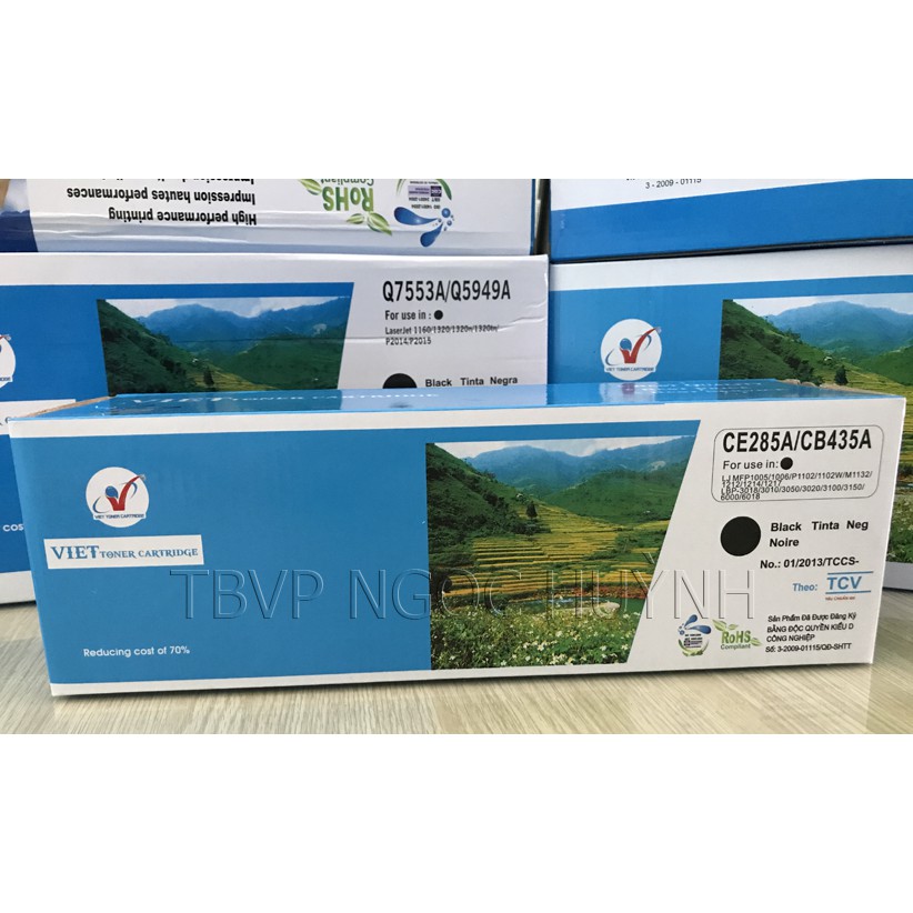 Hộp Mực 35A 85A Hộp Mực Máy In HP LaserJet P1005 P1006 P1102 LBP-6000 - Hộp Mực 35A/85A Viet Toner