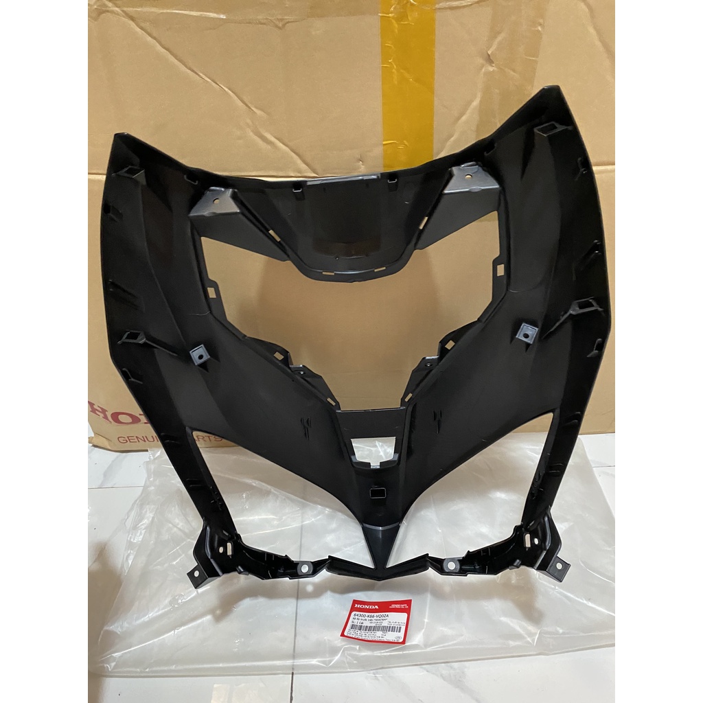 Bộ ốp trước - mặt nạ to đựng pha trước HONDA AIR BLADE 125 năm 2018 màu Đen nhám. *NHA76M* 64300K66VQ0ZA