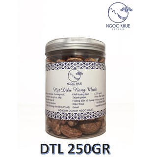 [VỎ LỤA] HẠT ĐIỀU RANG MUỐI NGỌC KHUÊ (250gr)