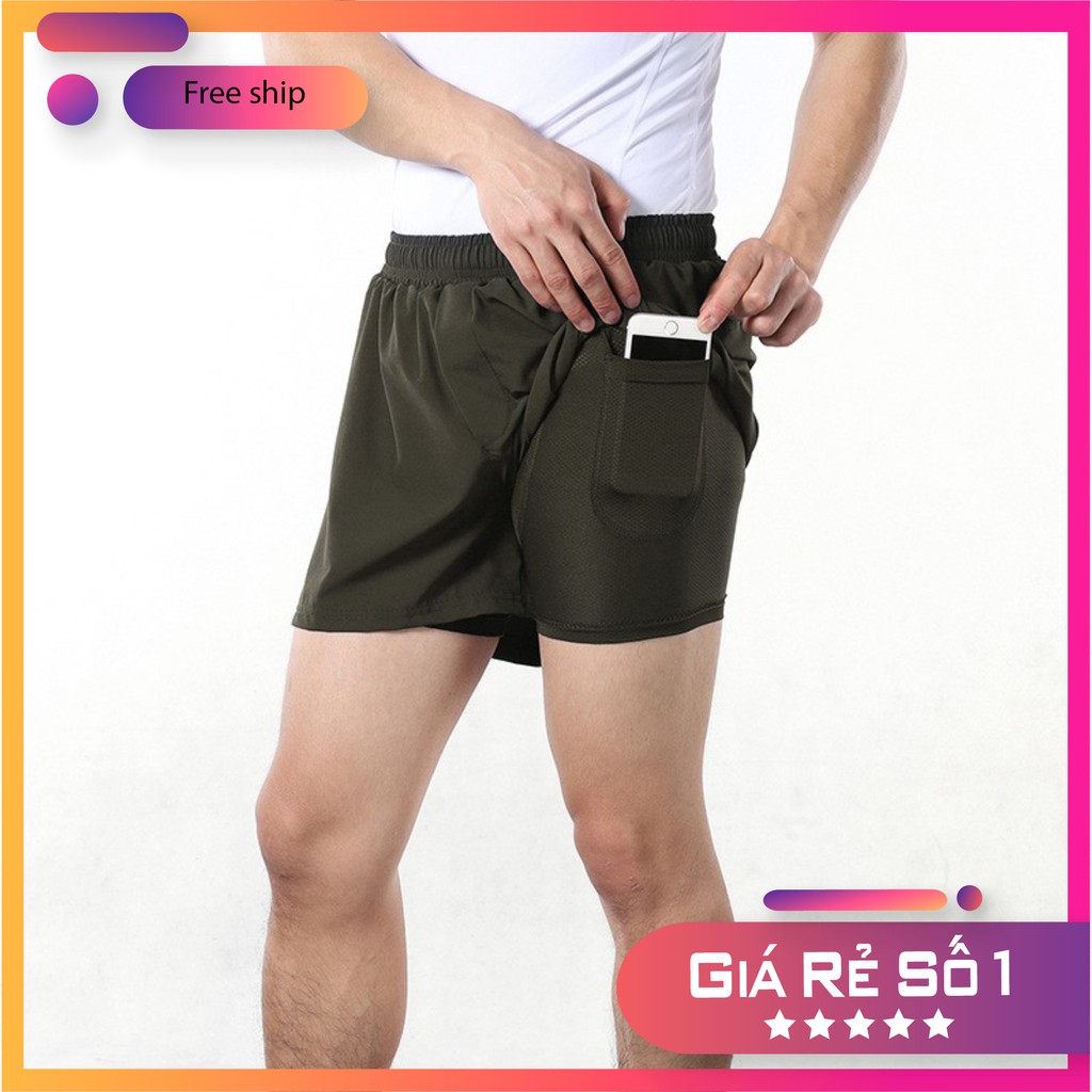 [HOT] -  Quần chạy bộ Nam Arsuxeo 2 lớp mềm mại, thiết kế hai túi tiện lợi... dành cho vận động thể thao | BigBuy360 - bigbuy360.vn