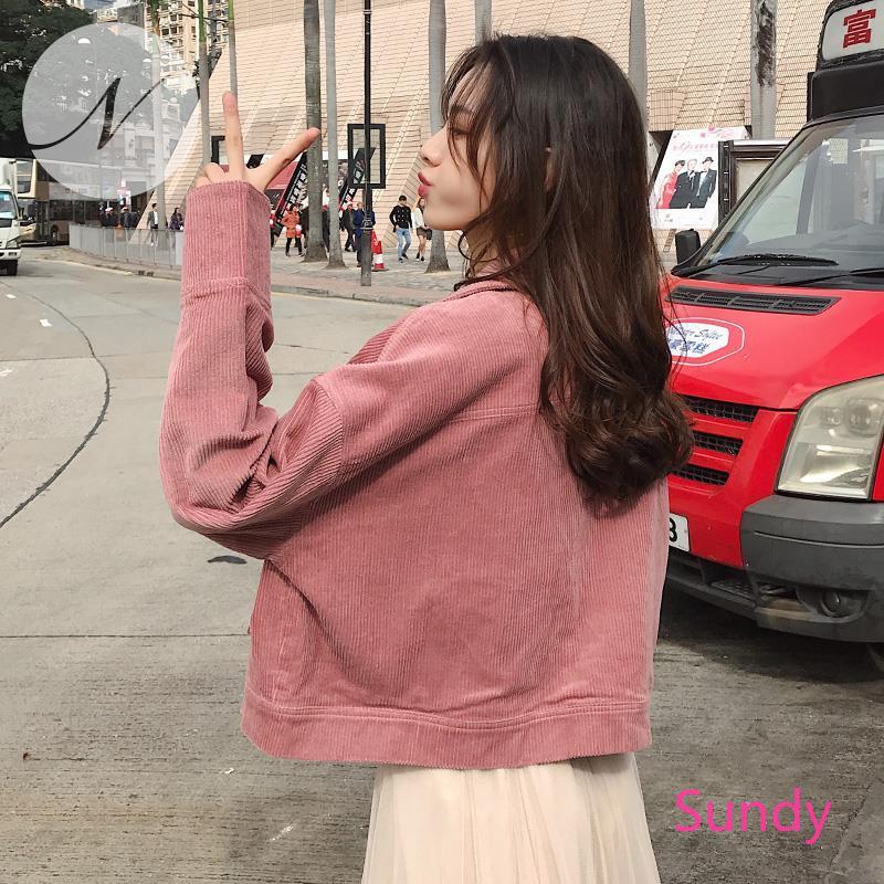 Áo Khoác Dáng Rộng Màu Hồng Dễ Thương Thời Trang Hàn Quốc | BigBuy360 - bigbuy360.vn