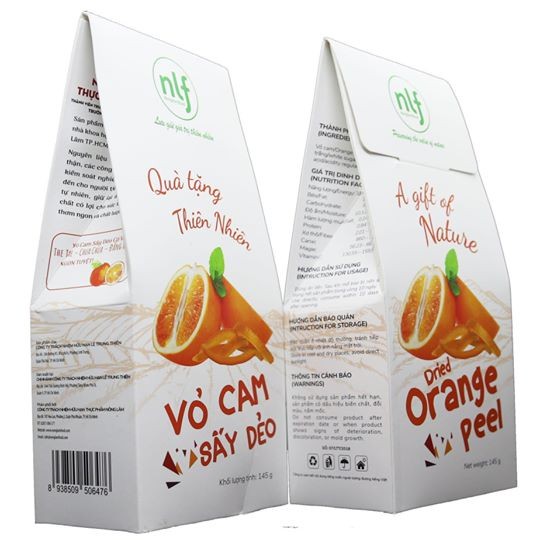 VỎ CAM ORGANIC SẤY DẺO 145GR-NÔNG LÂM FOOD