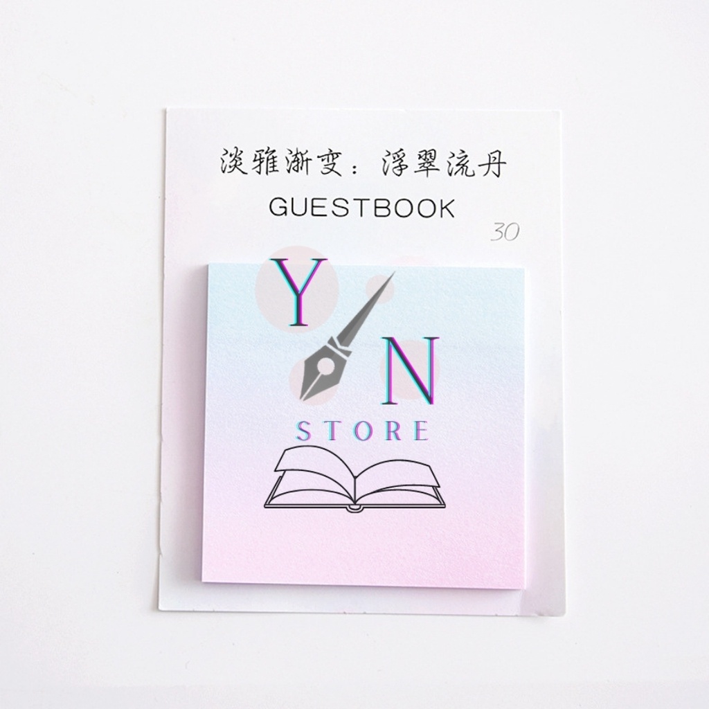 Giấy Note Guestbook Đa Sắc 30 Tờ