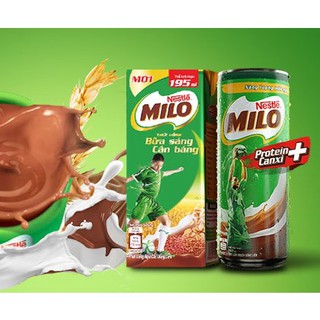 [MUA CÀNG NHIỀU CÀNG RẺ] THÙNG SỮA MILO LÚA MẠCH 180ML.- 115ML.