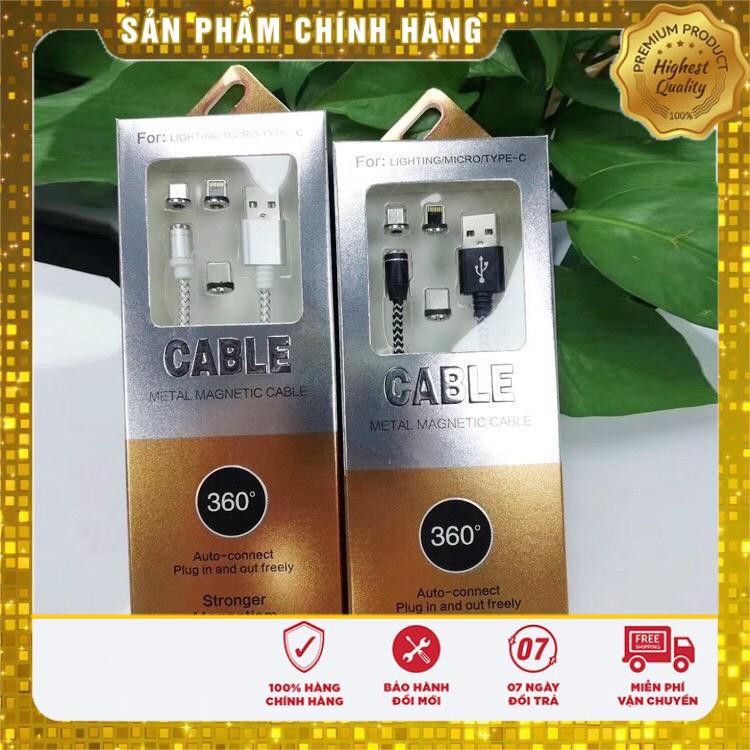 Cáp Sạc Nam Châm 3 Đầu