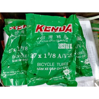 RUỘT, SĂM XE ĐẠP 27x1.3/8 (700) VAN XE MÁY KENDA