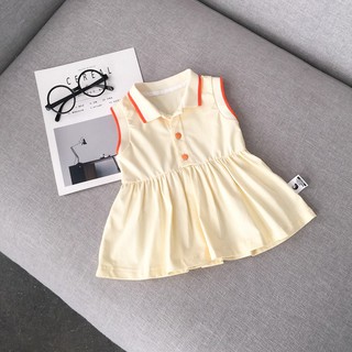 Váy thun cổ polo chất kiệu cotton