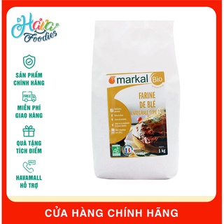 Bột mì nguyên cám hữu cơ t150 markal 1kg – organic whole wheat flour