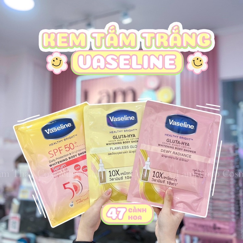 kem tắm ủ trắng vaseline