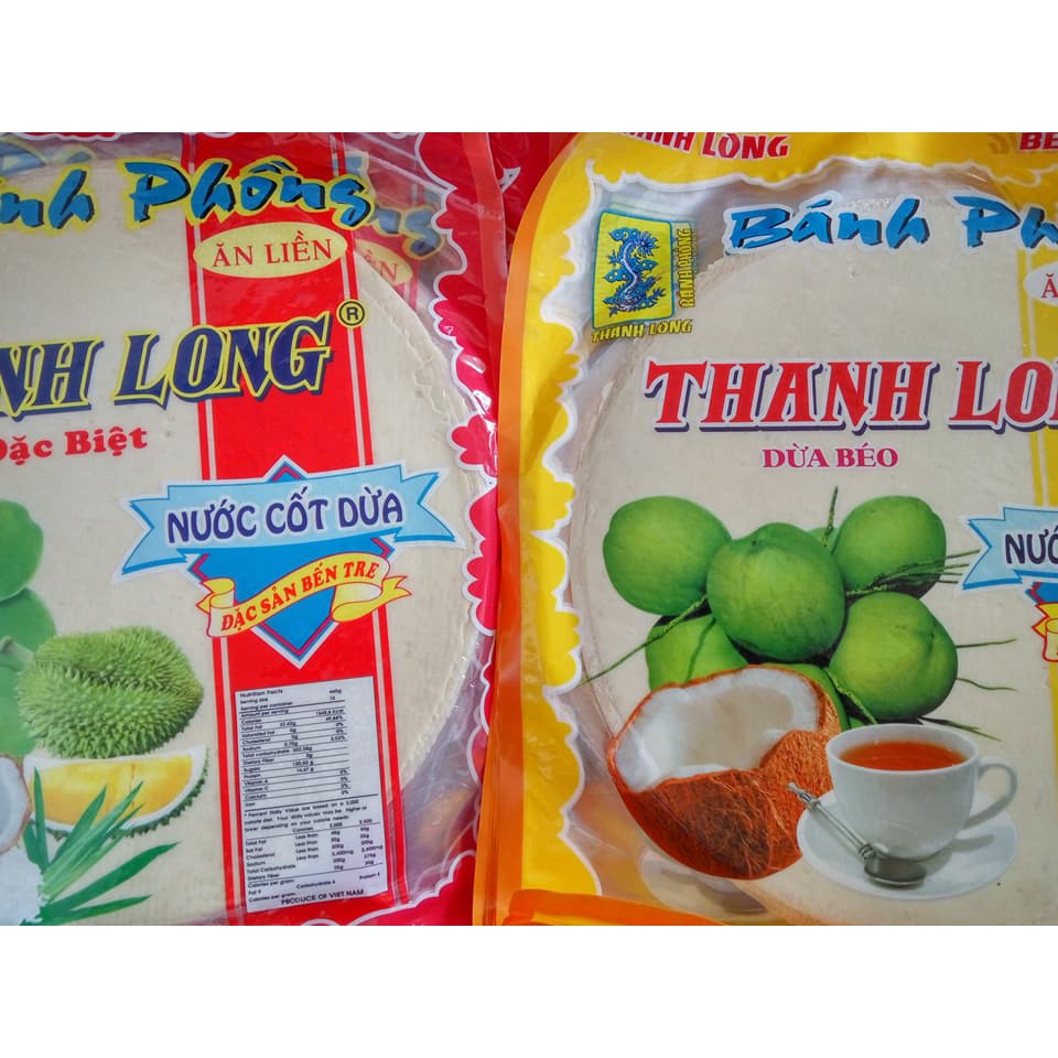 Bánh tráng sữa nước cốt dừa Thanh Long 420g