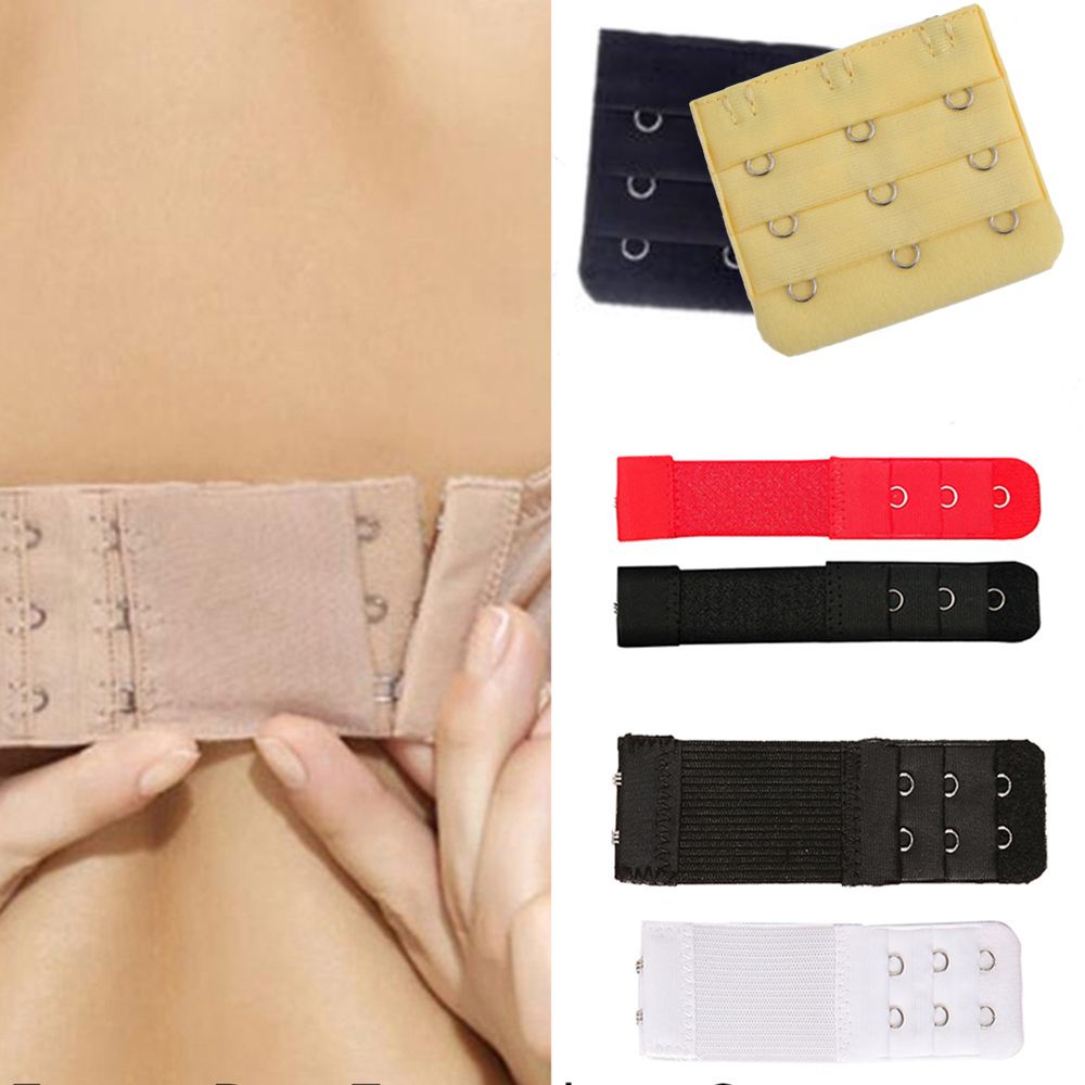 Phụ kiện mở rộng dây áo ngực 3 hàng co giãn màu sắc tùy chỉnh tiện dụng cho nữ