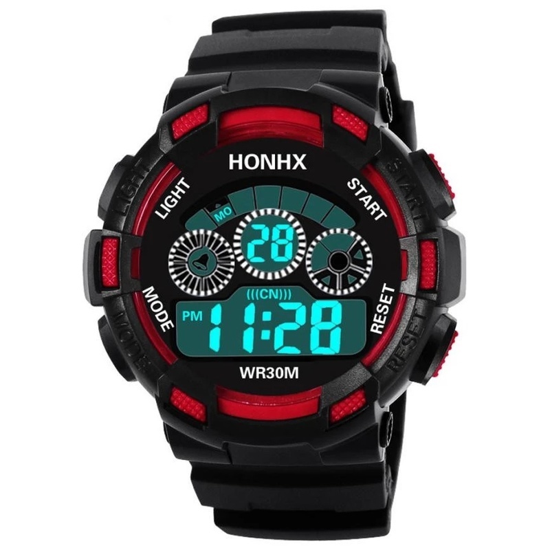 [Kids Led Digital Sports Silicone Rubber Digital Watch] [Children Waterproof Sport Electrical LED Watches] [Perfect Gifts Wristwatch For Student Boys &amp; Girls]