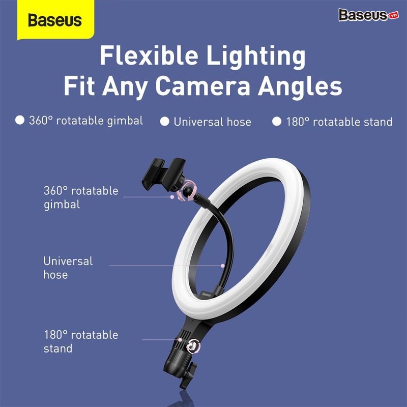 Đèn LIVESTREAM Baseus Live Stream Holder-Table Stand  - Hàng Chính Hãng