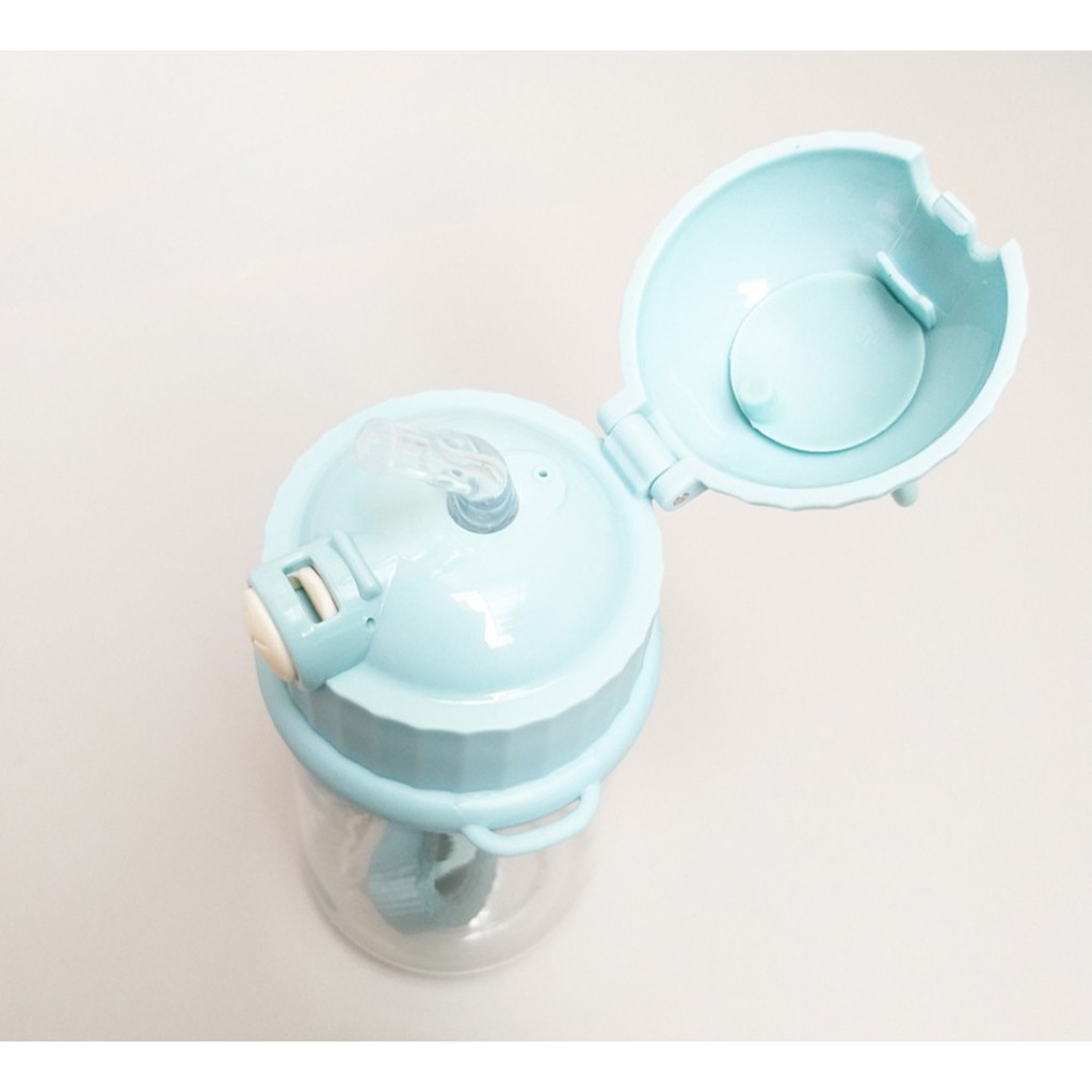 Bình nước học sinh có ống hút 450ml RUDY INOCHI, Bình nước cao cấp cho bé