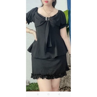 Áo kiểu peplum Bigsize 65_85 ký, thời trang nữ dành cho khách ngoại cỡ