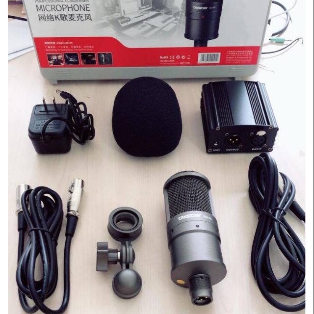 [Mã ELHACE giảm 4% đơn 300K] Combo Mic thu âm Takstar SM8B và nguồn Phan Tom 48v