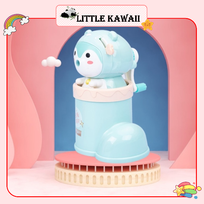 Chuốt gọt bút chì quay tay hình cáo kết hợp ống đựng bút hình chiếc ủng 2 trong 1