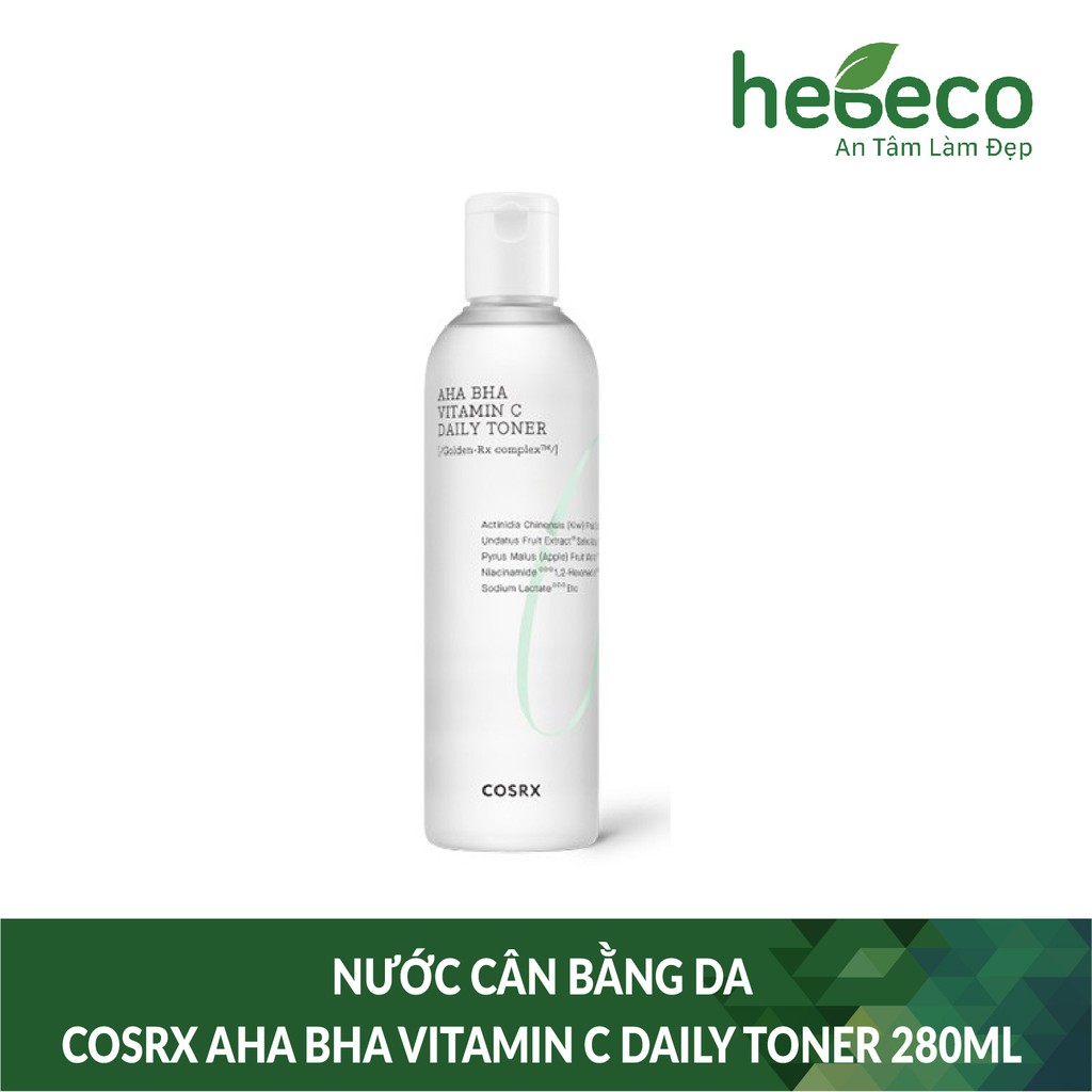 Nước Cân Bằng Da Cosrx AHA BHA Vitamin C Daily Toner 280ml - Hàn Quốc Chính Hãng