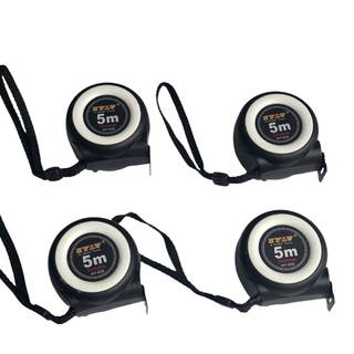 Thước dây inox tự hãm 5m đen trắng - Hàng chuẩn loại 1 dày dặn, cứng cáp, lụa in sắc nét