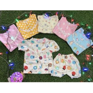 Combo 5bộ pijama phối ren bé gái
