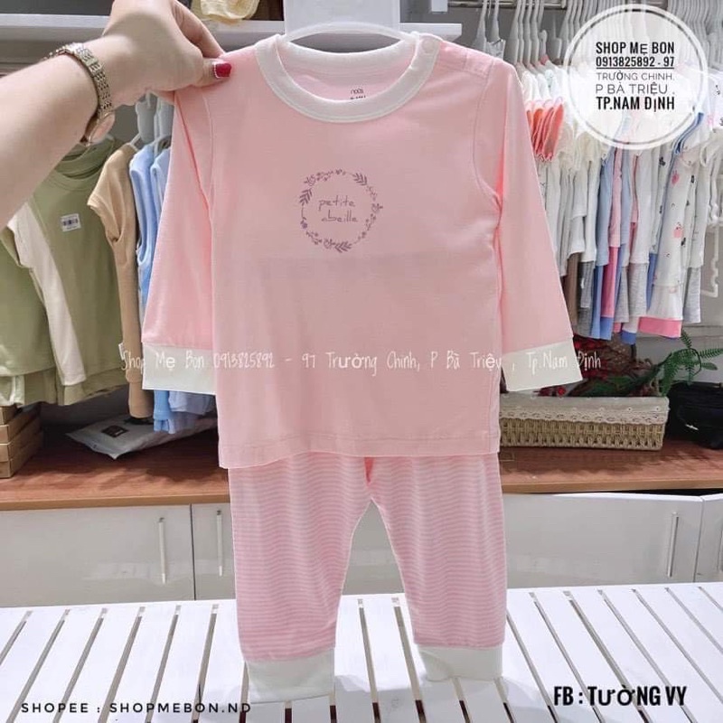 [NOUS] Bộ dài tay cài vai thu đông cho bé 9M-24M