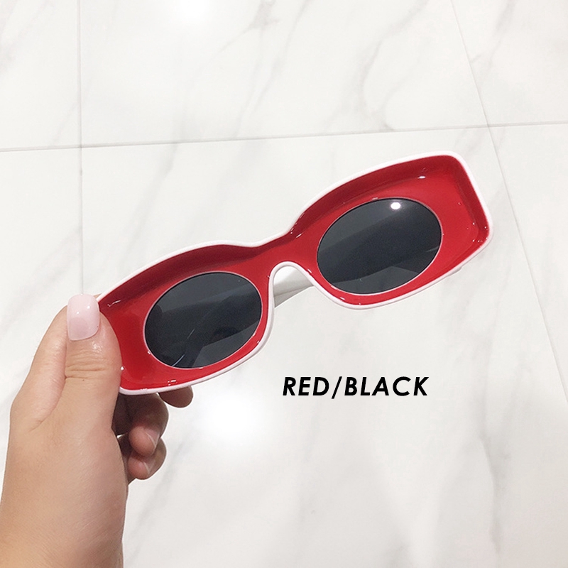 Kính Mát Gọng Chữ Nhật Màu Sắc Ngọt Ngào Phong Cách Hàn Quốc