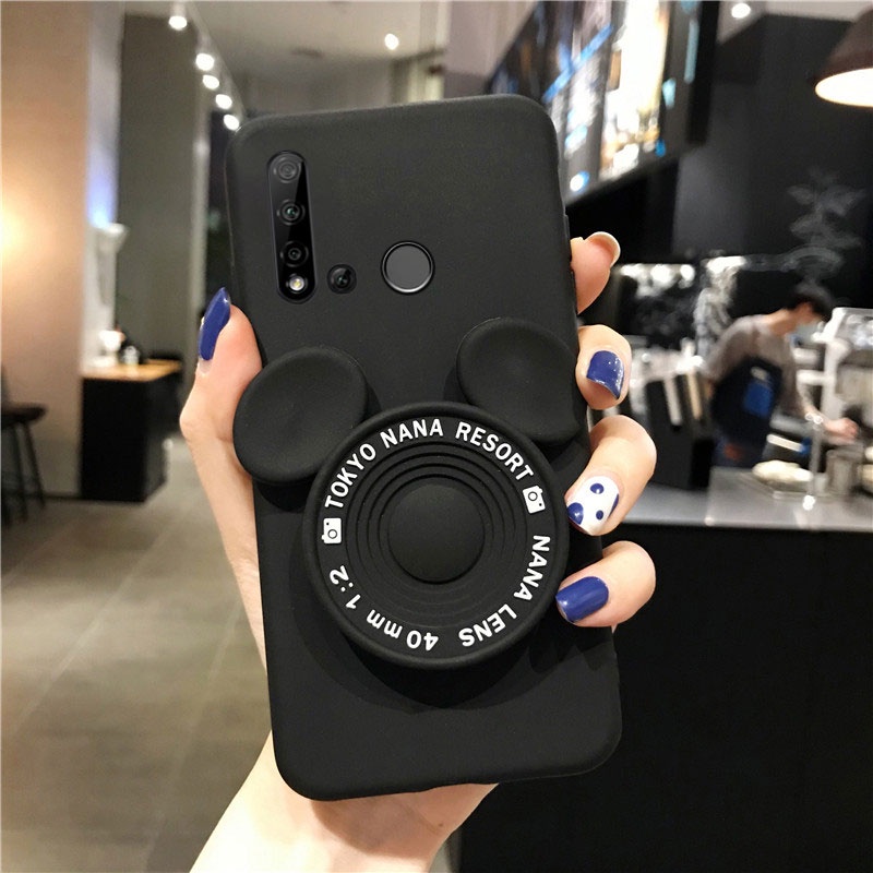 Ốp Điện Thoại Mềm Có Gương Cho OPPO Reno2 Reno3 Reno4 Reno5 Reno6 Reno7 Reno8 Pro Z 4F 4SE 5F ACE 2 Find X2 X3 X5 Pro Lite Neo