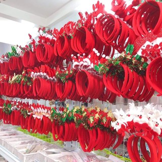 Bờm nhung noel, bờm đón giáng sinh loại đẹp