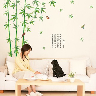 Decal dán tường Tre xanh mới - cây trúc
