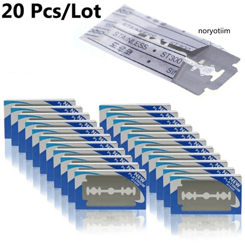 [Hàng mới về] Set 20/50 lưỡi dao lam tỉa lông bằng thép không gỉ chất lượng cao tiện dụng | BigBuy360 - bigbuy360.vn