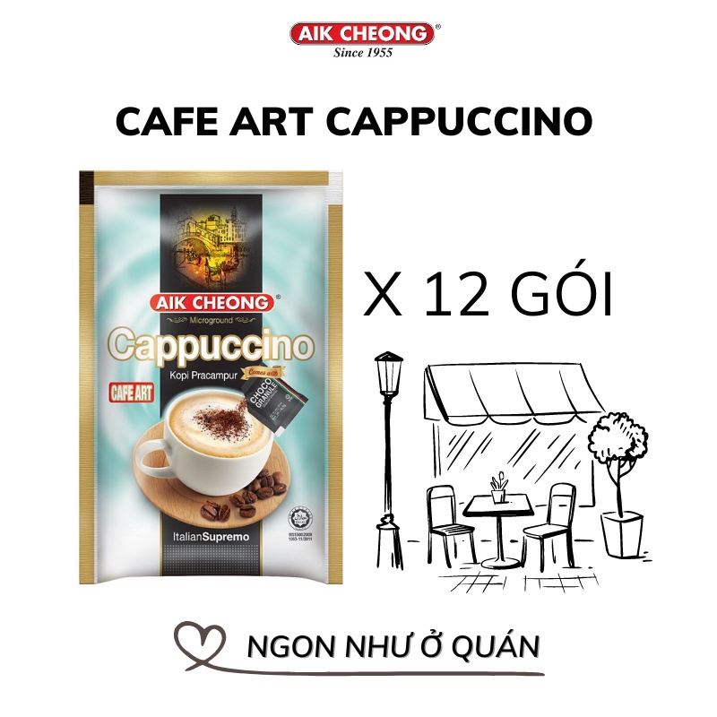 Cà Phê Art Cappuccino Aik Cheong  - nhập khẩu từ Malaysia