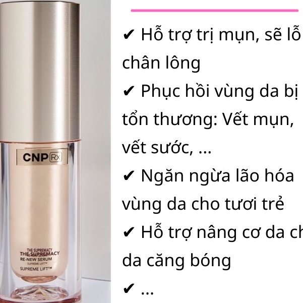 1 gói serum tái tạo da,trẻ hóa da CNP The Supremacy Re-new Serum Supreme Lift