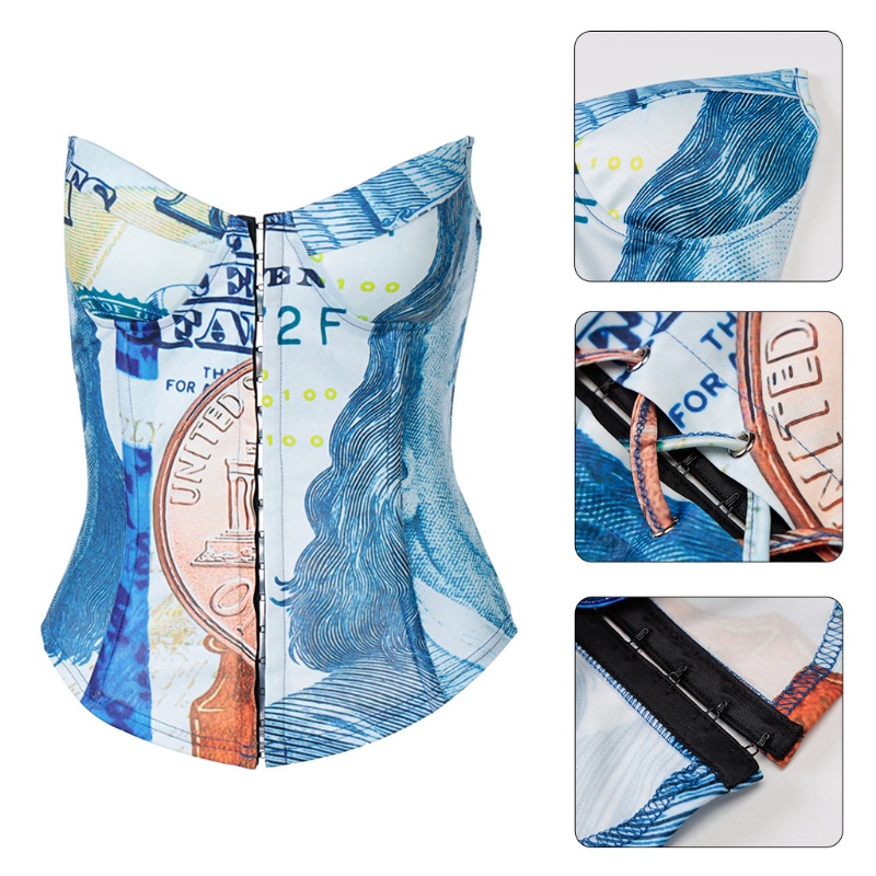 Áo Nịt Ngực Corset Phong Cách Vintage Gợi Cảm Cho Nữ