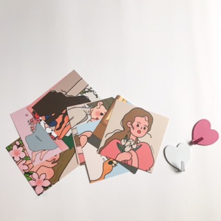 Postcard cô gái (set 9 tấm)