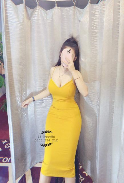 Đầm body 2 dây