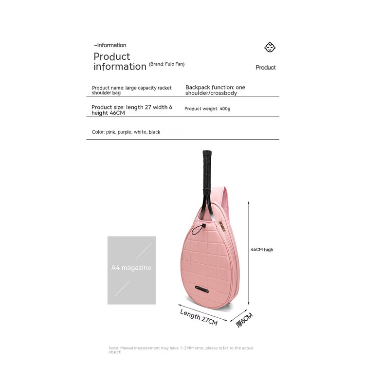 Túi Cầu Lông Đeo Vai Sức Chứa Lớn Phong Cách Mới 2022 Dành Cho Nam Nữ Chơi Tennis