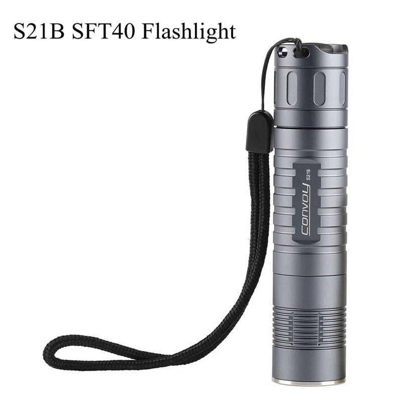 Đèn Pin Convoy S21B Có Đèn LED 40 Bóng 21700 6A / 8A