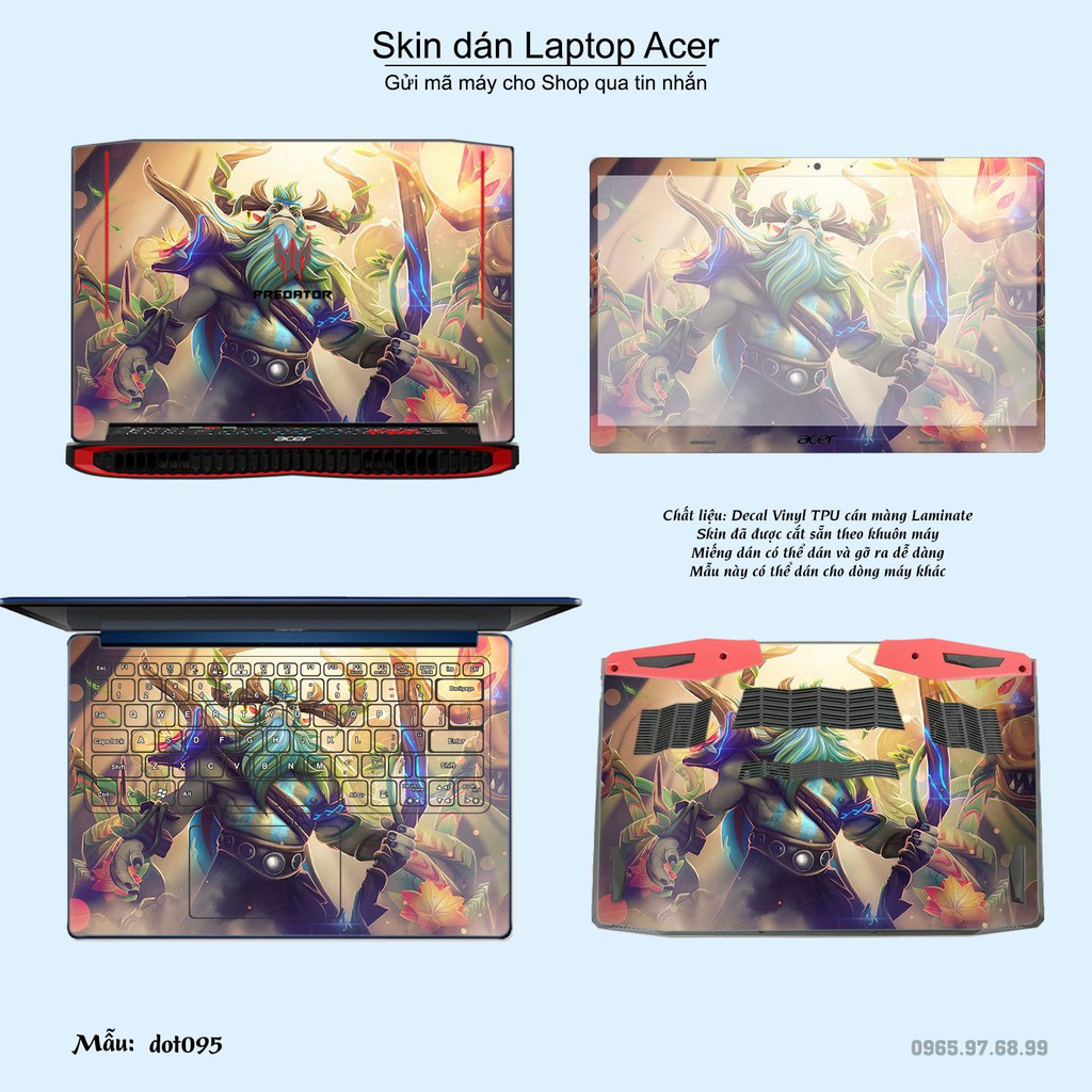 Skin dán Laptop Acer in hình Dota 2 _nhiều mẫu 16 (inbox mã máy cho Shop)