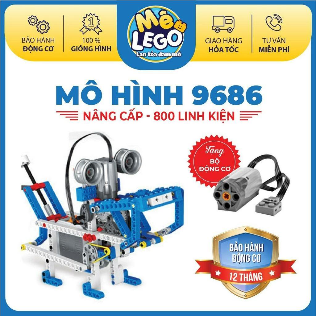 (BH 12 tháng) Mô hình 9686, đồ chơi lắp ráp 100+ mô hình có động cơ, hướng dẫn in màu kèm theo