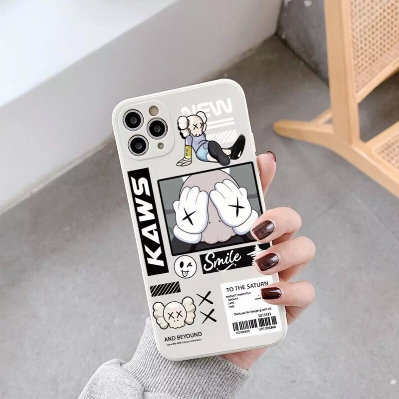 Ốp Lưng Iphone Kaws Nice Cạnh Vuông BVC Iphone5/5s/6/6plus/6s/6splus/7/7plus/8/8plus/x/xs/11/12/pro/max/plus/promax