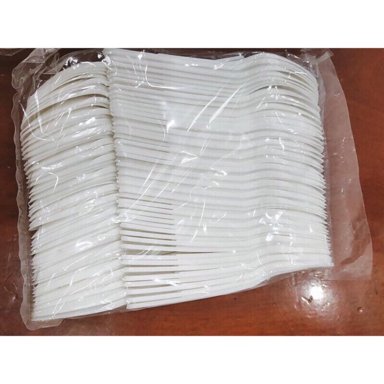 combo 100 thìa nhựa dùng 1 lần loại đẹp