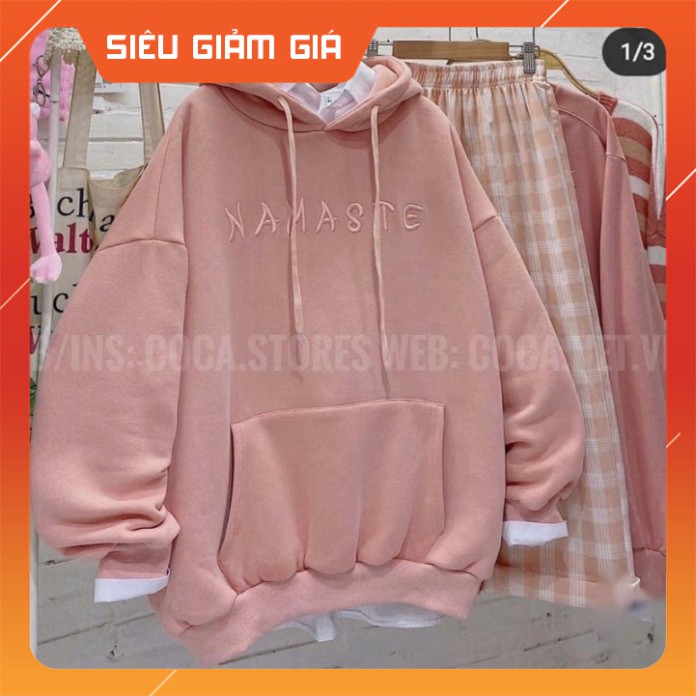áo nỉ mũ NAMASTE 3 màu