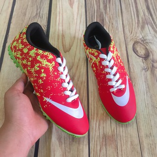 giày bóng đá size lớn nhỏ đủ size 32-43,giày đá banh sân cỏ  màu  đỏ phun sơn may đế ( chất store )