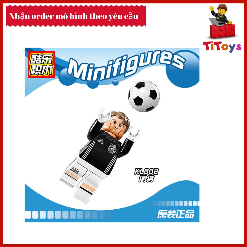 Minifigures các nhân vật đội tuyển bóng đá Đức - Đồ chơi Lắp ghép Xếp hình Non Lego KL9001