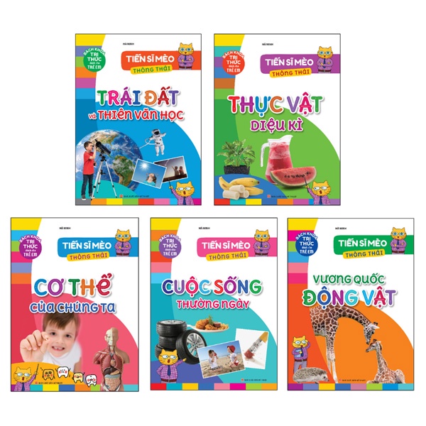 Sách - Combo 5 Cuốn: Tiến Sĩ Mèo Thông Thái (5 Chủ Đề)
