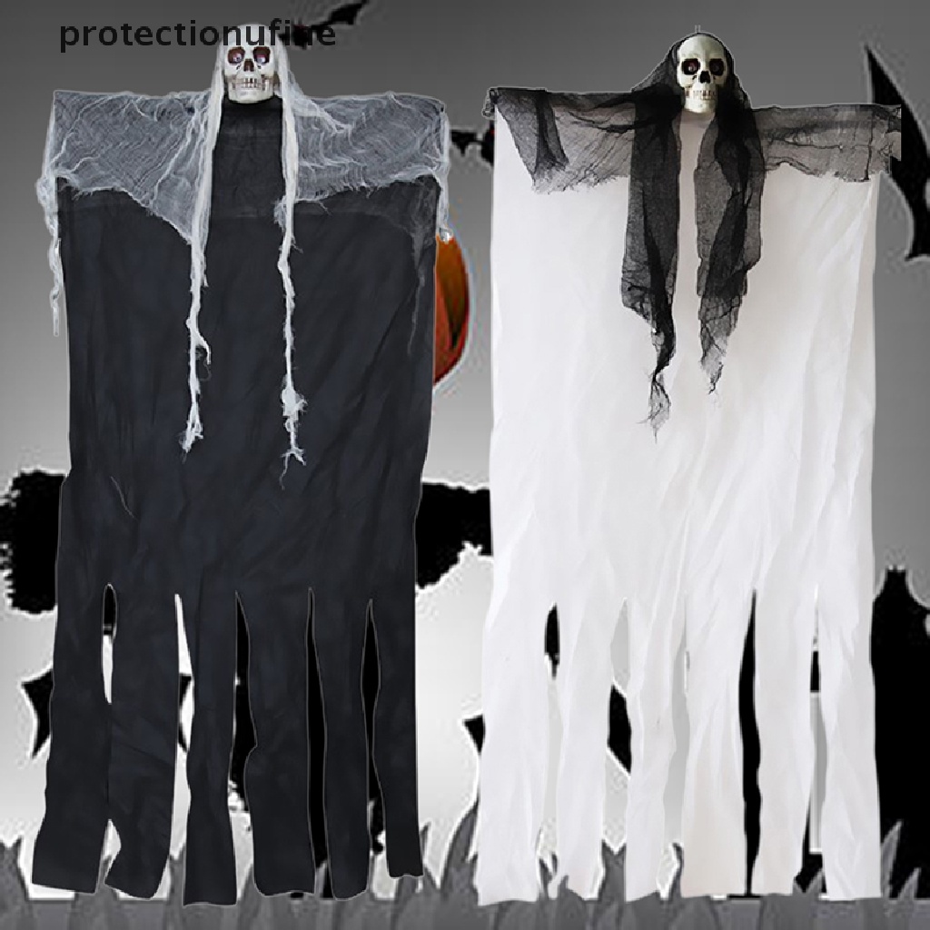 Bộ Xương Trắng Đen Treo Trang Trí Halloween 100cm PR3VN 2020