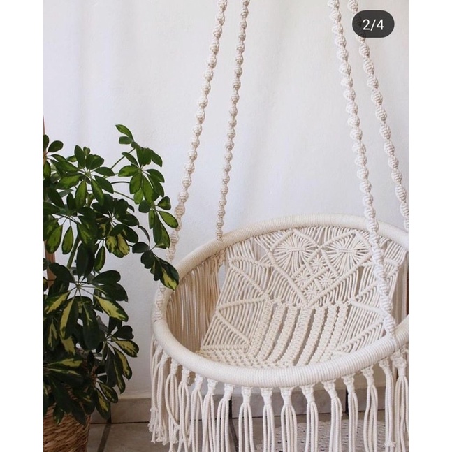 Võng, xích đu cao cấp macrame trang trí decor homestay